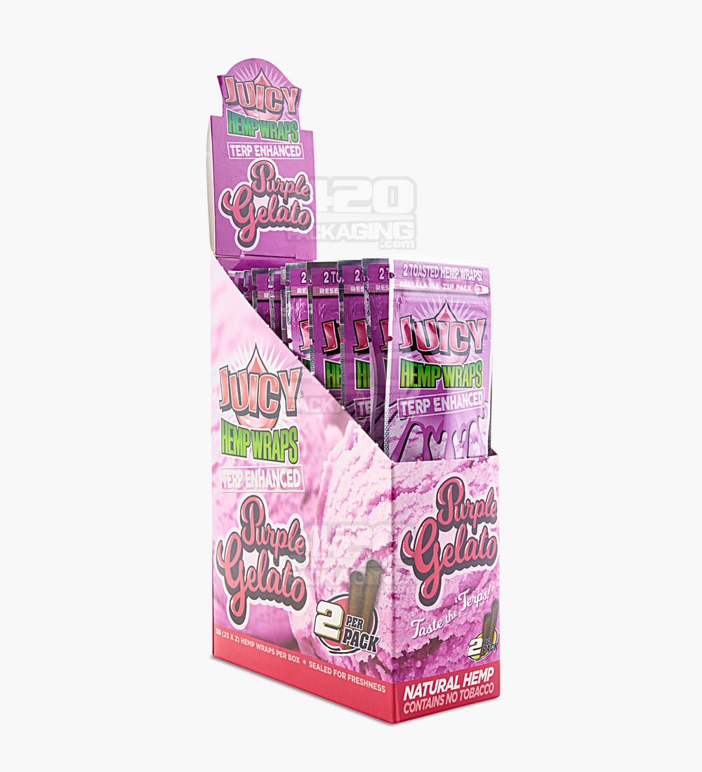 Juicy Jay's Retail Purple Gelato Natural Terpene Hemp Wraps