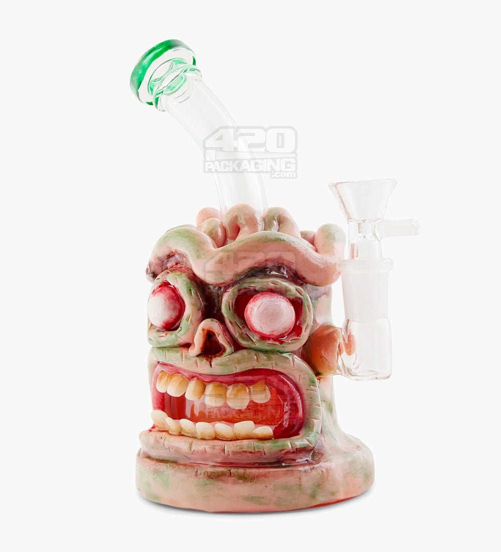 Monster Zombie Brain Water Pipe | 7in Tall - 14mm Bowl - Assorted - 1