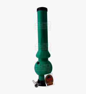 Straight Neck Acrylic Wide Water Pipe | 15in Tall - Grommet Bowl - Assorted - 3