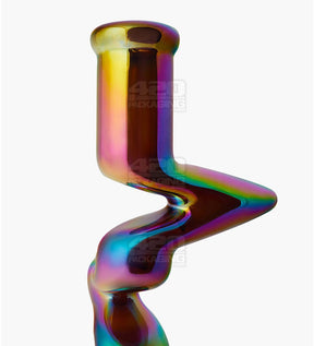 USA Glass | Z-Neck Heavy Zong Glass Beaker Water Pipe | 14in Tall - 14mm Bowl - Assorted - 5
