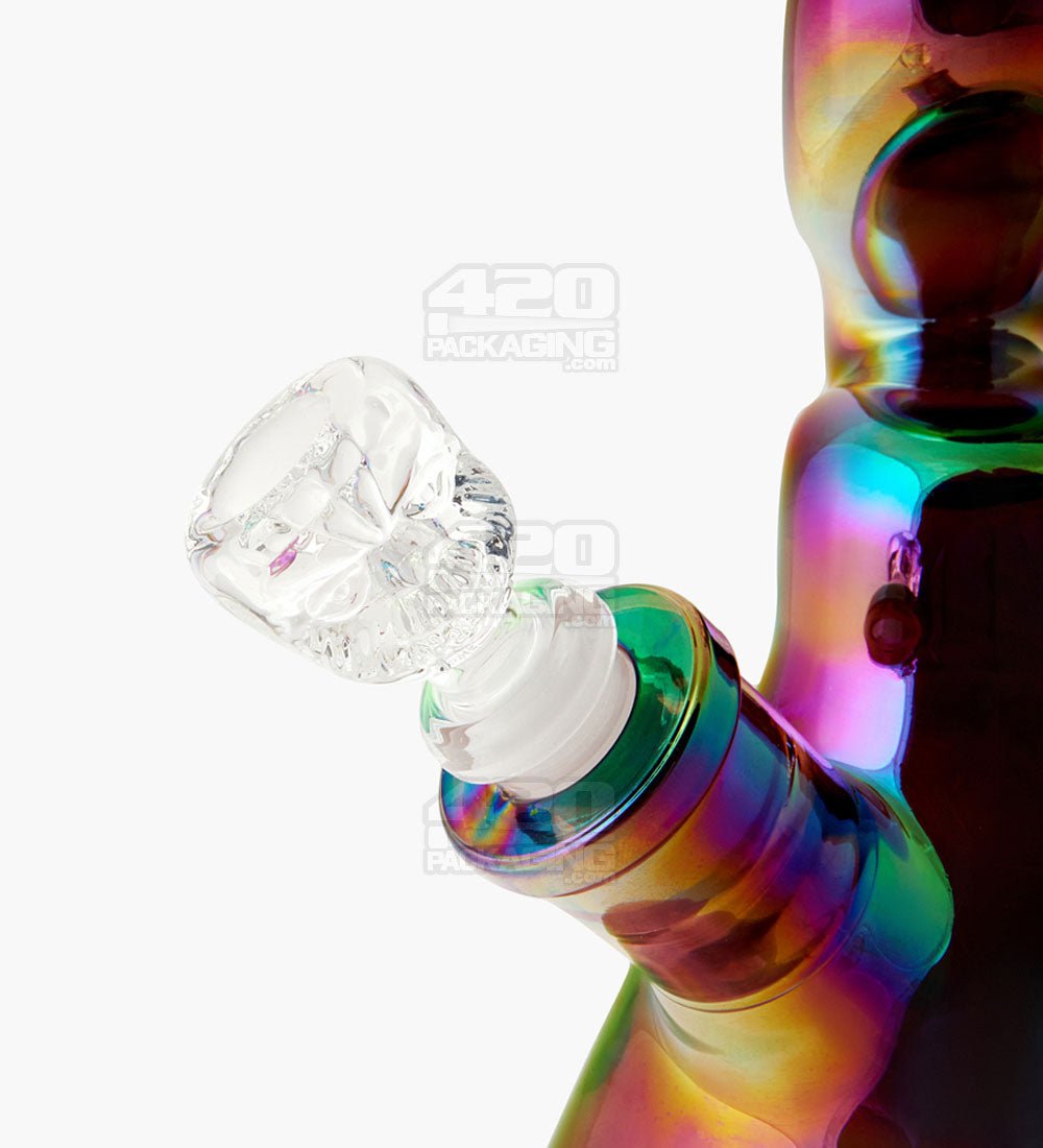 USA Glass | Z-Neck Heavy Zong Glass Beaker Water Pipe | 14in Tall - 14mm Bowl - Assorted - 6