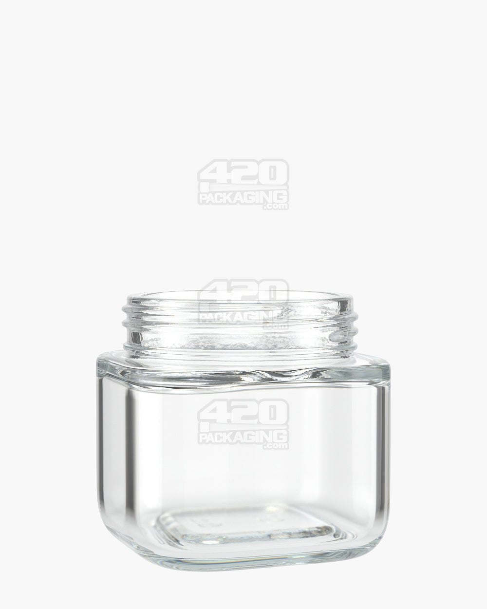 Pollen Gear SoftSquare 3.75oz Clear Glass Jars 72/Box - 4