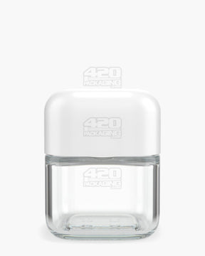 Pollen Gear SoftSquare 3.75oz Clear Glass Jars 72/Box - 6