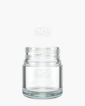 2.5oz Pollen Gear HiLine Straight Sided 45mm Clear Glass Jars 72/Box - 1