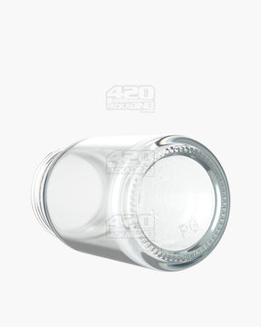 3.75oz Pollen Gear HiLine Straight Sided 45mm Clear Glass Jars 72/Box - 4