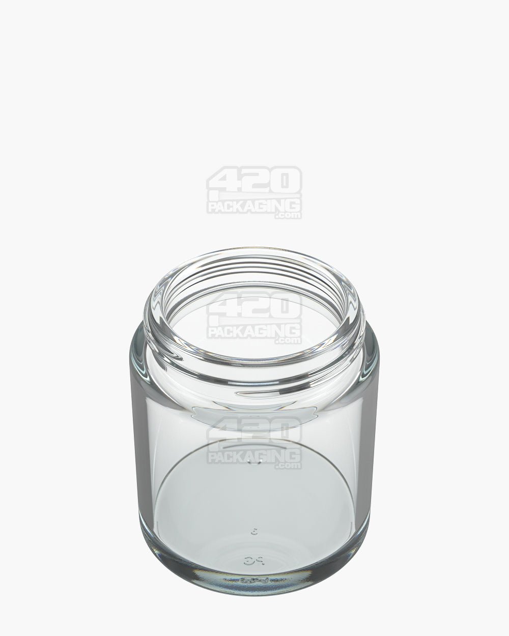 6oz Pollen Gear LoPro Wide Mouth Straight Sided 38mm Clear Glass Jars 60/Box - 2