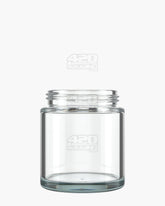 6oz Pollen Gear LoPro Wide Mouth Straight Sided 38mm Clear Glass Jars 60/Box - 1