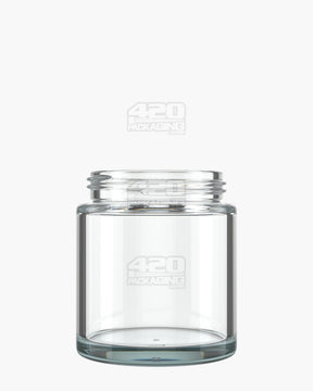 6oz Pollen Gear LoPro Wide Mouth Straight Sided 38mm Clear Glass Jars 60/Box - 1