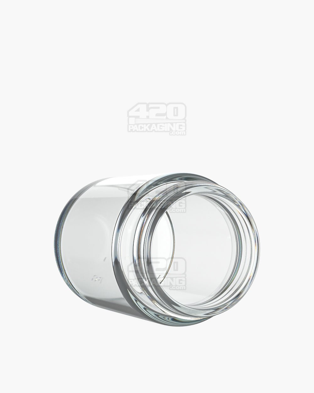 6oz Pollen Gear LoPro Wide Mouth Straight Sided 38mm Clear Glass Jars 60/Box - 3