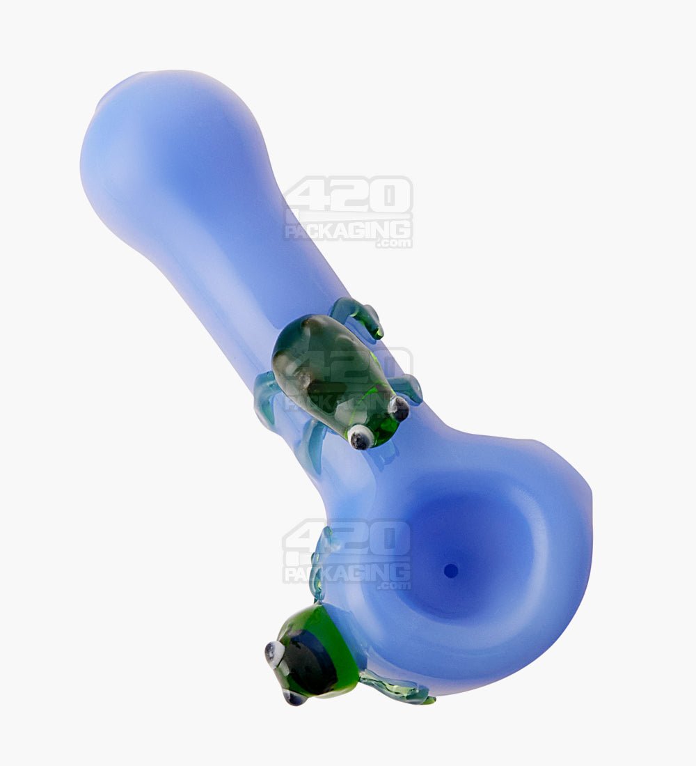 Color Frog Spoon Hand Pipe | 4in Long - Glass - Assorted - 1