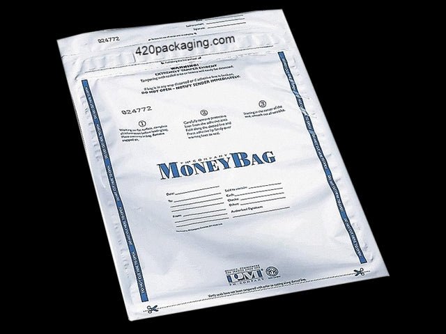 Opaque Plastic Disposable Bank Deposit Bags 100/Box - 1