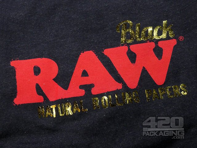 RAW Black Gold Foil T-Shirt Small - 1