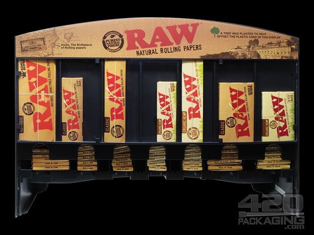 RAW Rolling Papers 7 Slot Paper Display - 3
