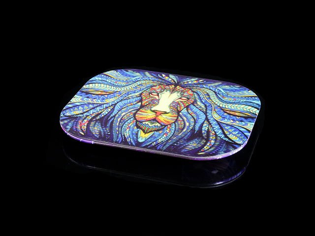 V Syndicate Small Tribal Lion Mag-Slap Magnetic Rolling Tray Cover - 1