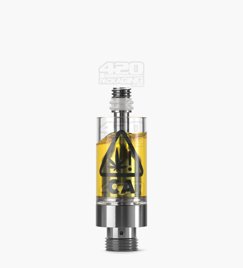 RAE California Symbol Glass Vape Cartridge 0.5mL w/ Screw On Connection & 2mm Aperture 400/Box - 2