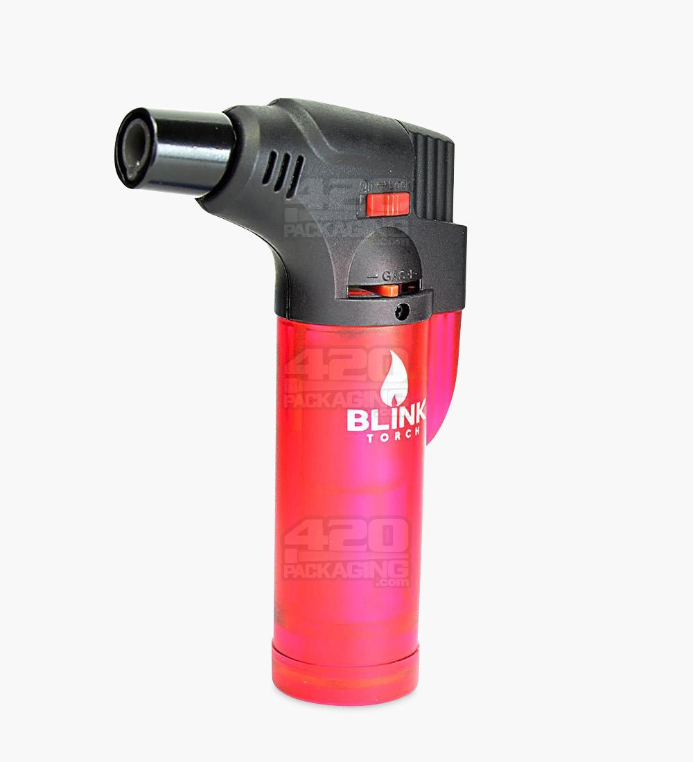 4.5" Blink Plastic Torch Assorted Butane Torch Lighter - 3