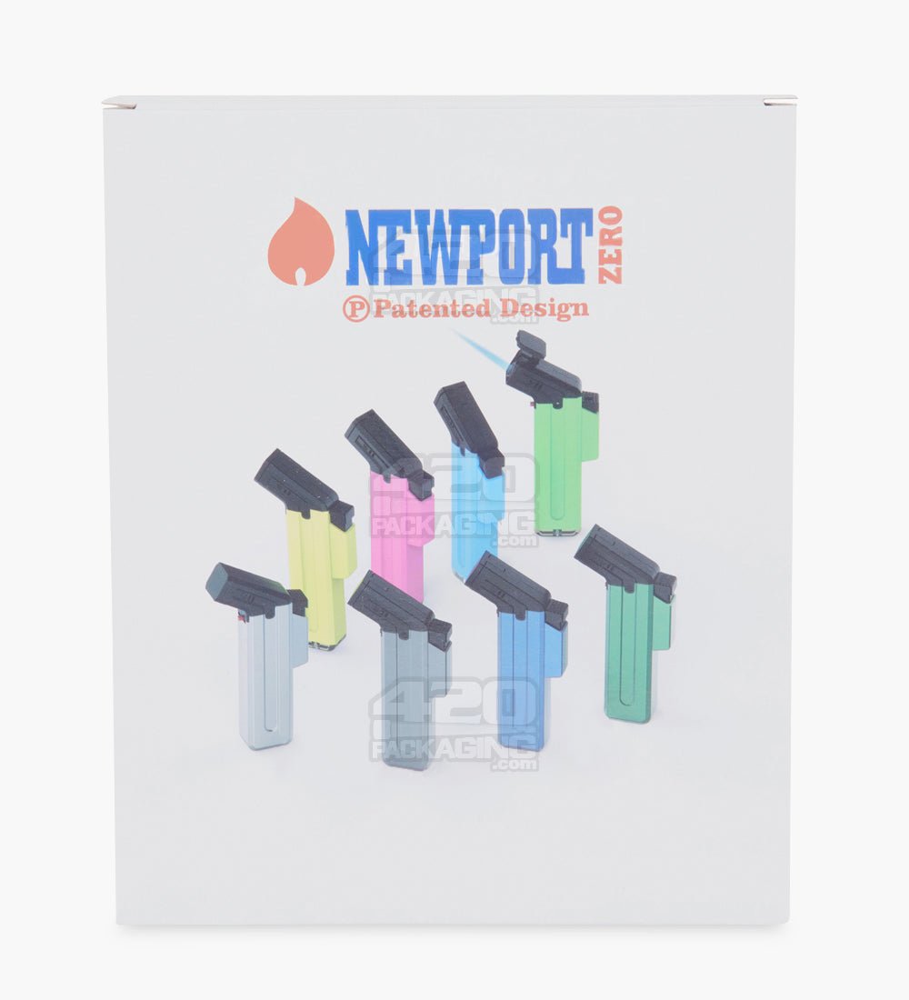 5" Newport Zero Plastic Assorted Butane Cigar Torch 12/Box - 12