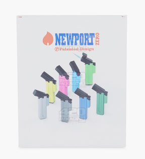 5" Newport Zero Plastic Assorted Butane Cigar Torch 12/Box - 12
