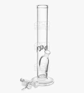 Straight Neck Heavy 16 In USA Glass Bong Ice Catcher - Clear