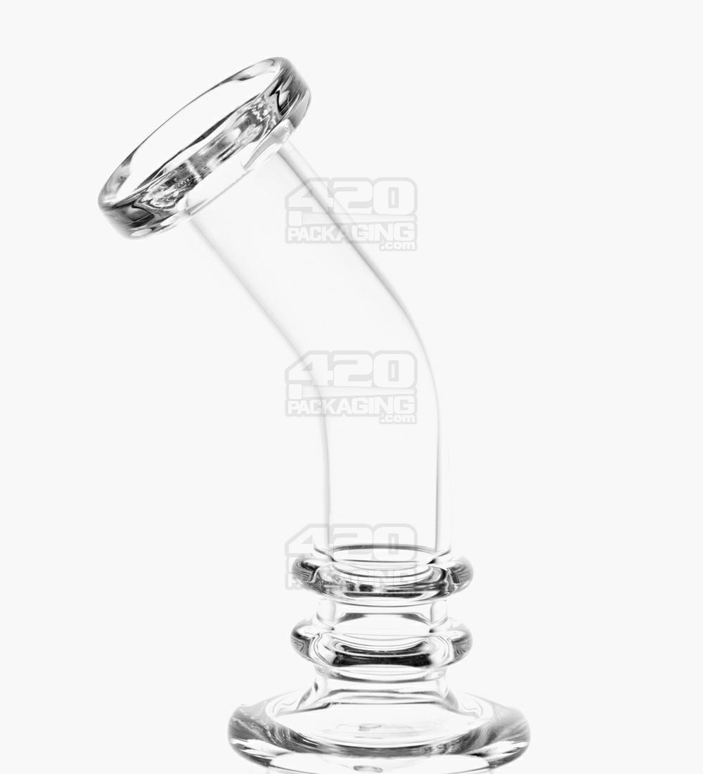 3 1/2 CRYSTAL DOUBLE RING Tobacco Smoking Glass Pipe bowl THICK Glass  pipes