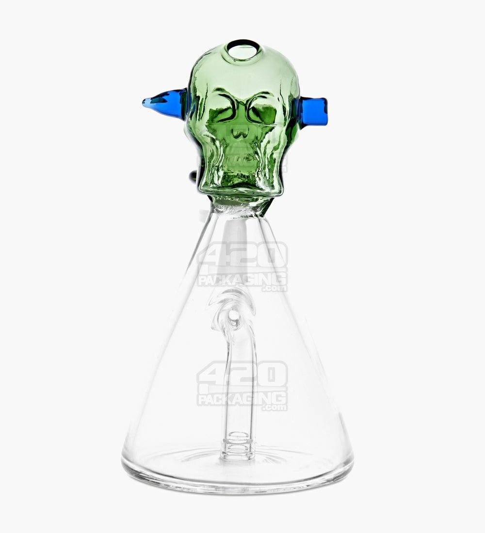 Cartoon Rick And Morty Mini Glass Beaker Bong Cheap Small Dab Rig Water Pipe