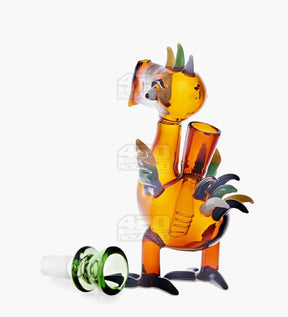 Toucan Doob Loops Glass Water Pipe | 6in Tall - 14mm Bowl - Amber - 2