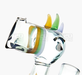 Toucan Doob Loops Glass Water Pipe | 6in Tall - 14mm Bowl - Smoke - 3