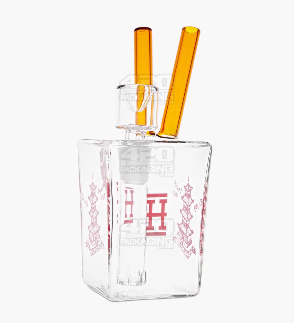 HEMPER | Chinese Takeout Mini Water Pipe | 6in Tall - 14mm Bowl - Assorted - 2