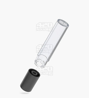 120mm Pollen Gear Five10 Child Resistant Push Down & Turn Wide Short Universal Plastic Caps for Vape Tube - Clear - 700/Box - 6