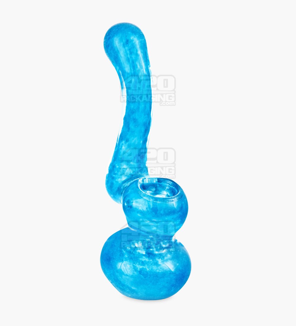 Solid Fritted Glass Bubbler | 3.5in Tall - Glass - Assorted - 2