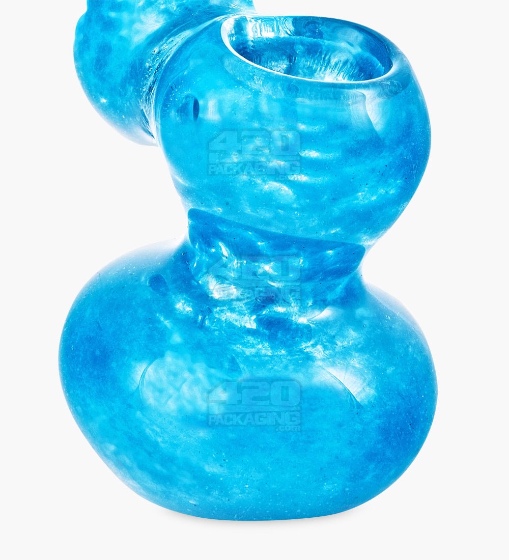 Solid Fritted Glass Bubbler | 3.5in Tall - Glass - Assorted - 4