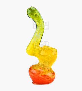 Frit Bubbler | 4.5in Tall - Glass - Rasta - 1