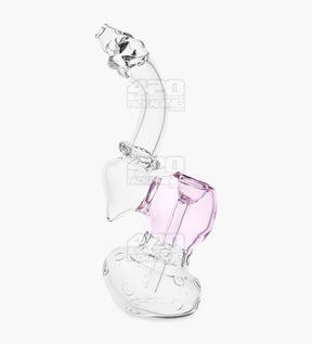 Bent Neck Imprinted Base Bubbler | 7.5in Tall - Glass - Assorted - 10