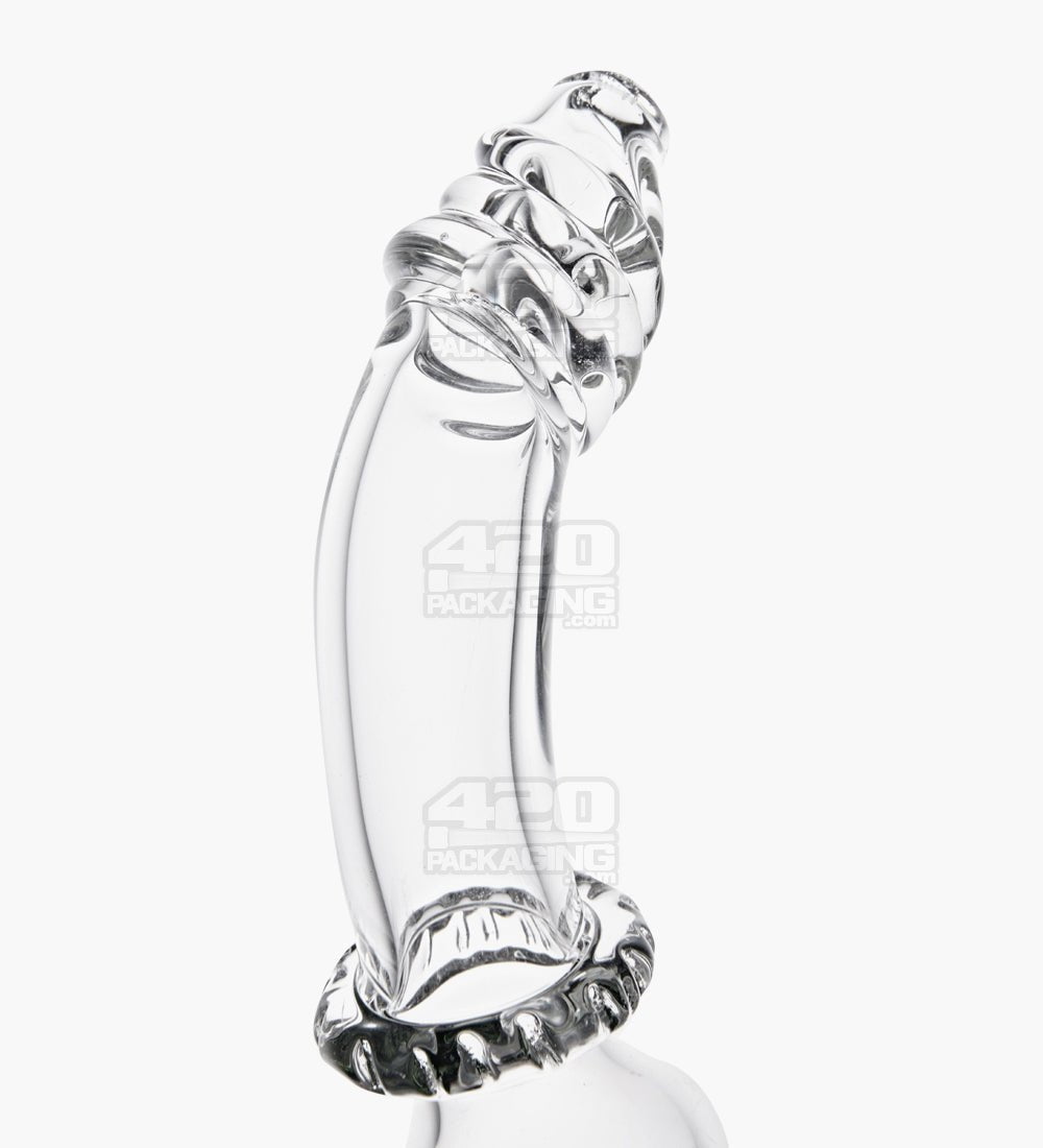 Bent Neck Imprinted Base Bubbler | 7.5in Tall - Glass - Assorted - 5