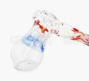 Sidecar Swirl Hammer Bubbler w/ Triple Knockers | 6in Long - Glass - Assorted - 4