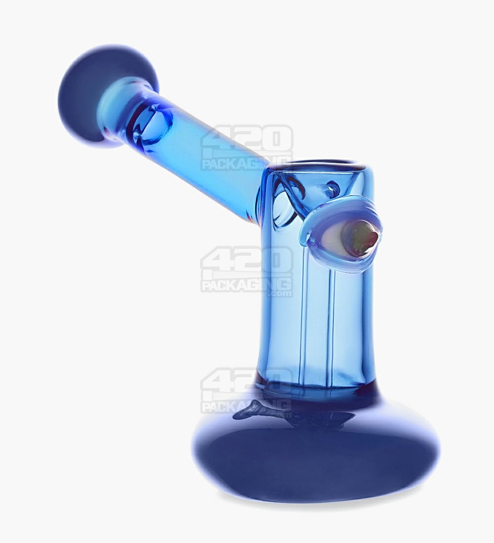 Eye Cyclops Hammer Bubbler | 4in Long - Glass - Blue - 1