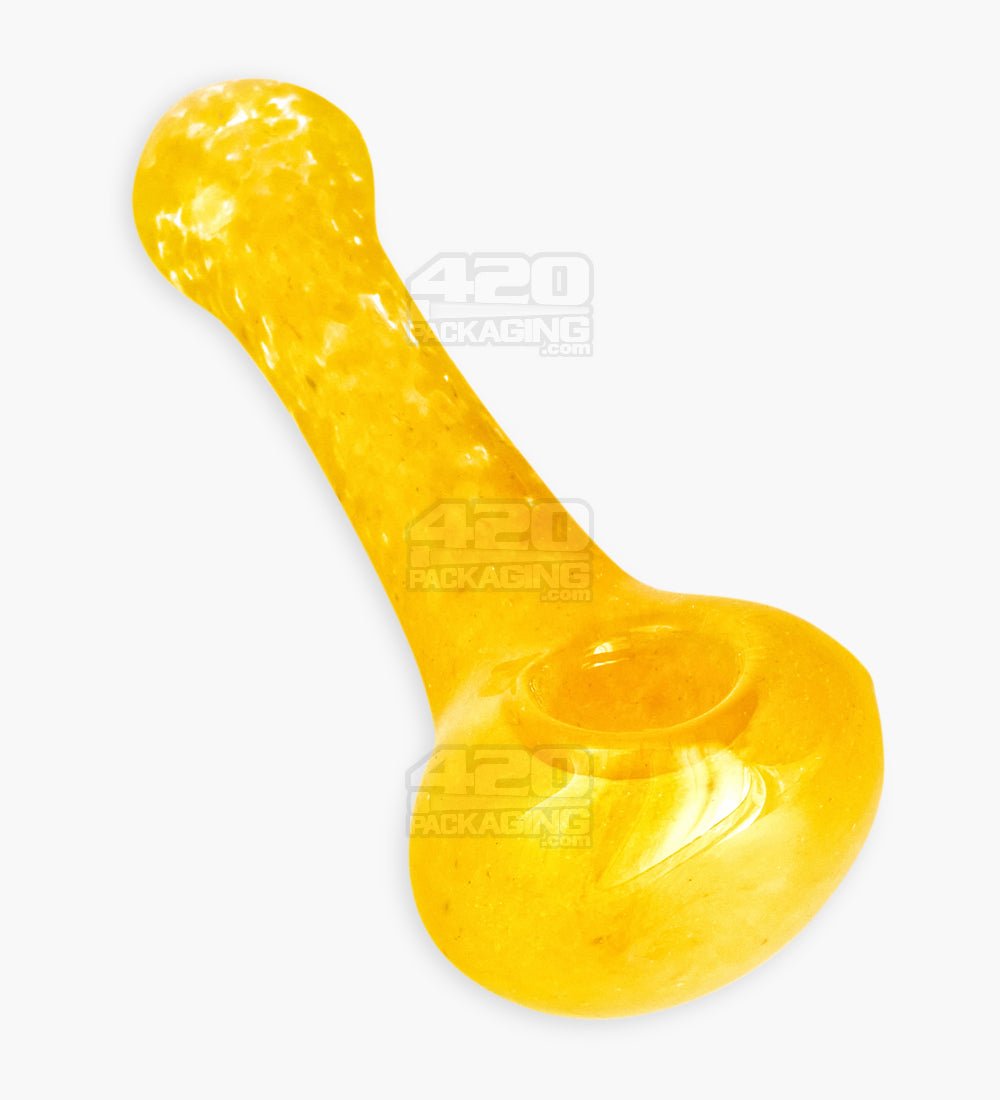 Frit Spoon Hand Pipe | 3.5in Long - Glass - Assorted - 5