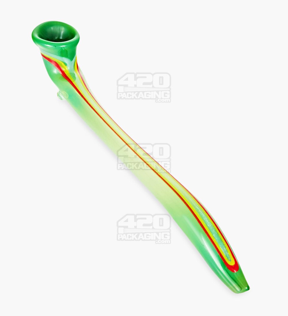 USA Glass Striped Giant Sherlock Pipe | 15in Long - Glass - Assorted - 2
