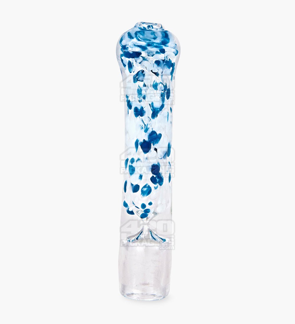 Speckled & Frit Chillum Hand Pipe | 3in Long - Glass - Assorted - 6