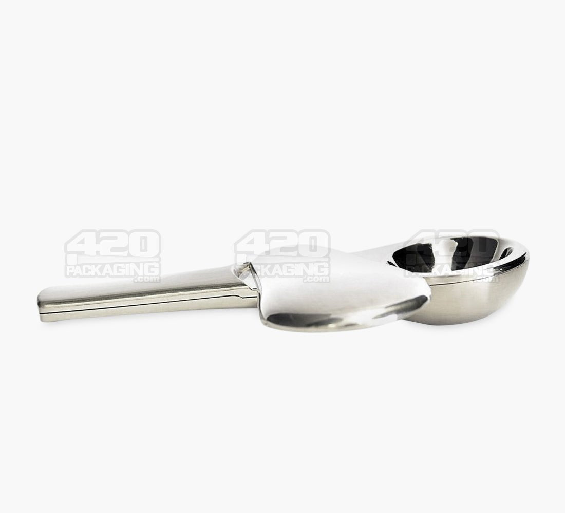 3.5 Inch Metal Swivel Lid Magnetic Spoon Pipe w/ Case