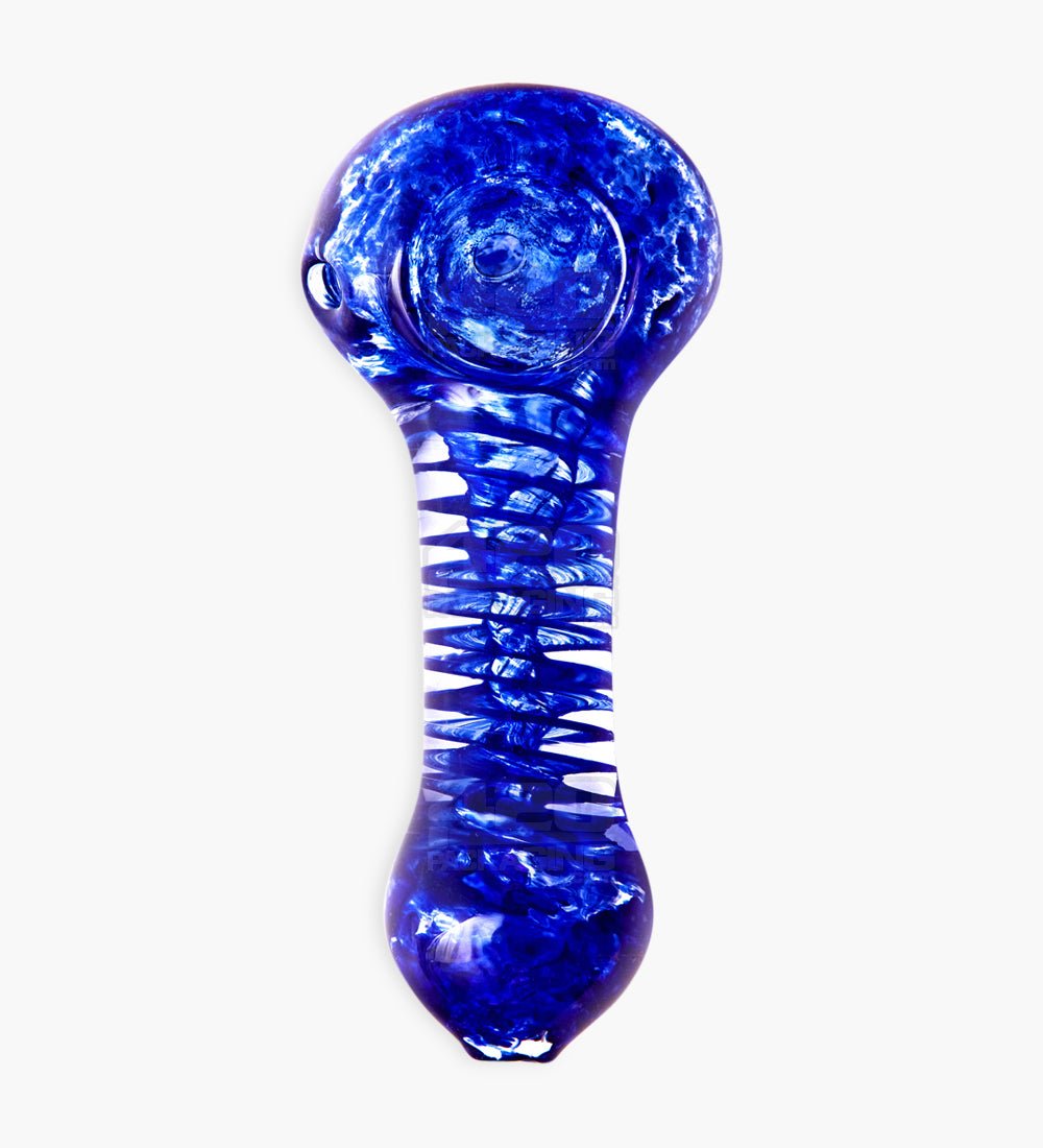 3.5 inch Handmade 3 Color Swirl Blue White Green Tobacco Smoking Bowl Glass  Pipe
