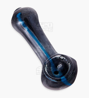Striped & Frit Spoon Hand Pipe | 3in Long - Glass - Assorted - 8