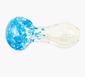 Frit & Gold Fumed Spoon Hand Pipe | 2.5in Long - Glass - Assorted - 2