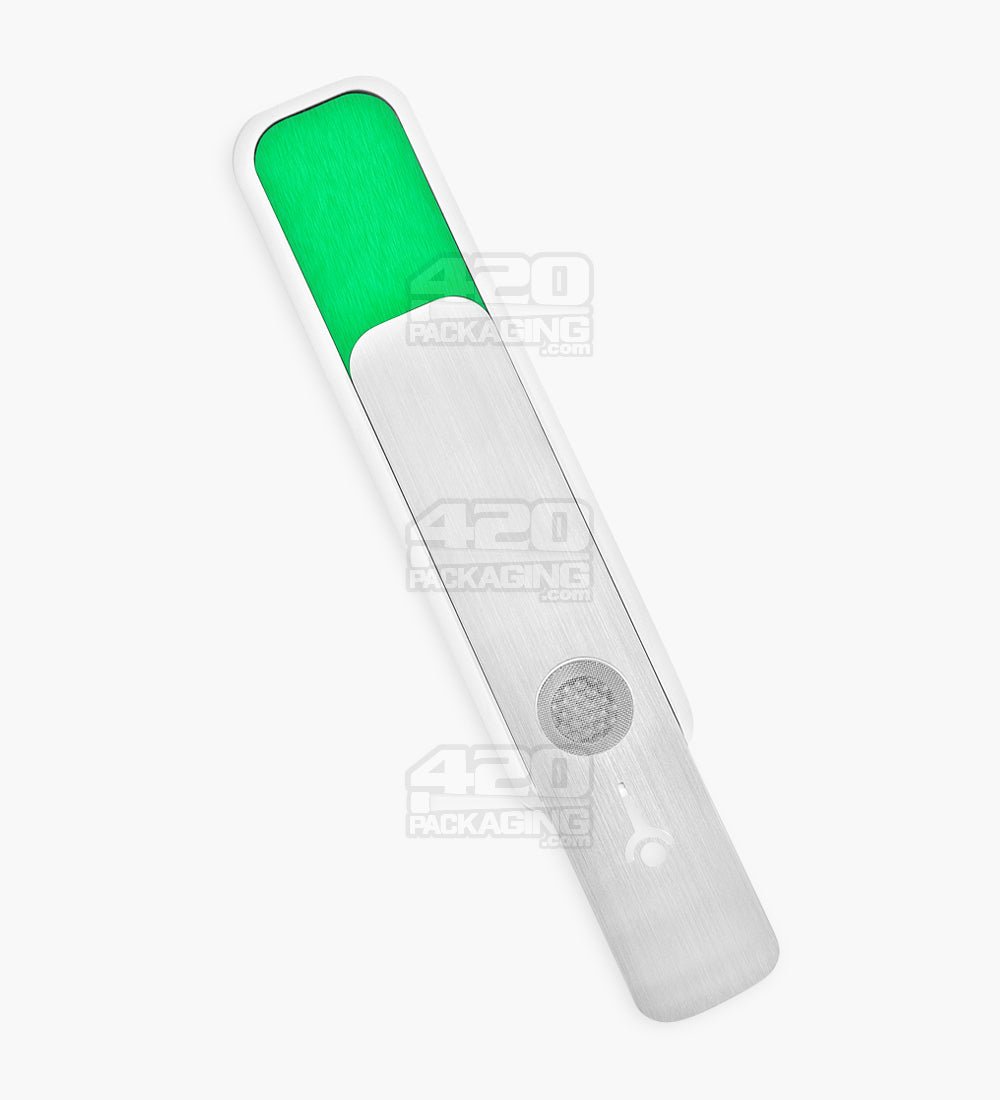 Genius Pipe Liberation Magnetic Slider Pipe | 6in Long - Metal - Silver & Green - 4