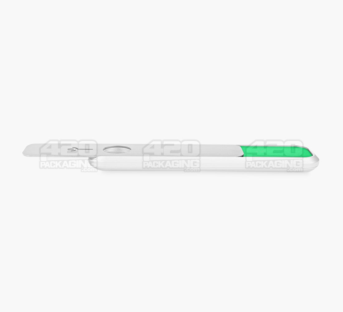 Genius Pipe Liberation Magnetic Slider Pipe | 6in Long - Metal - Silver & Green - 8