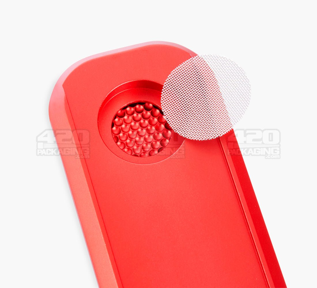 Genius Pipe Magnetic Slider Pipe | 5in Long - Metal - Red - 6