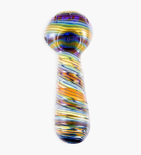 Spiral Ridged Cut Spoon Hand Pipe | 5.5in Long - Glass - Assorted - 2