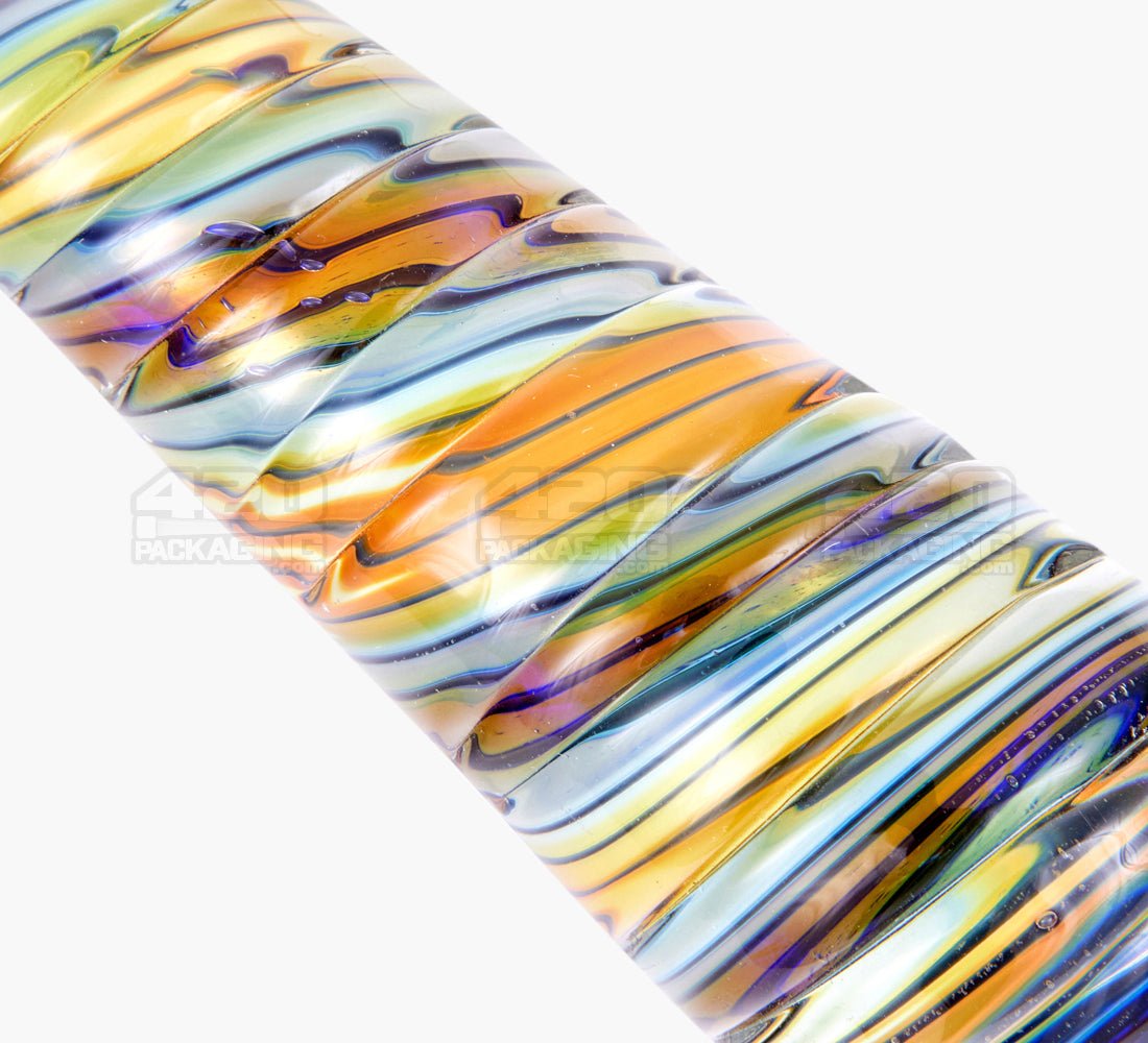Spiral Ridged Cut Spoon Hand Pipe | 5.5in Long - Glass - Assorted - 4