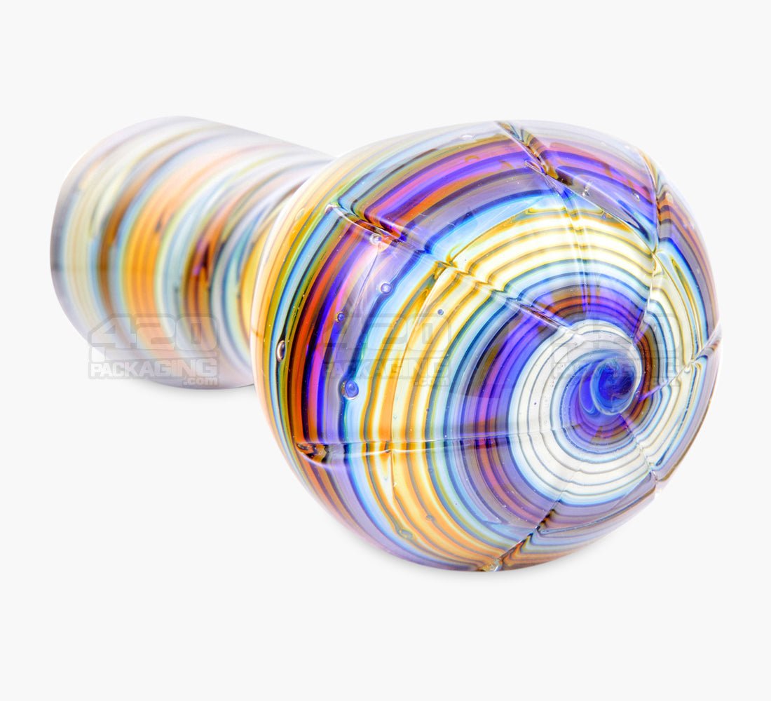 Spiral Ridged Cut Spoon Hand Pipe | 5.5in Long - Glass - Assorted - 3