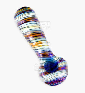 Spiral Ridged Cut Spoon Hand Pipe | 5.5in Long - Glass - Assorted - 5